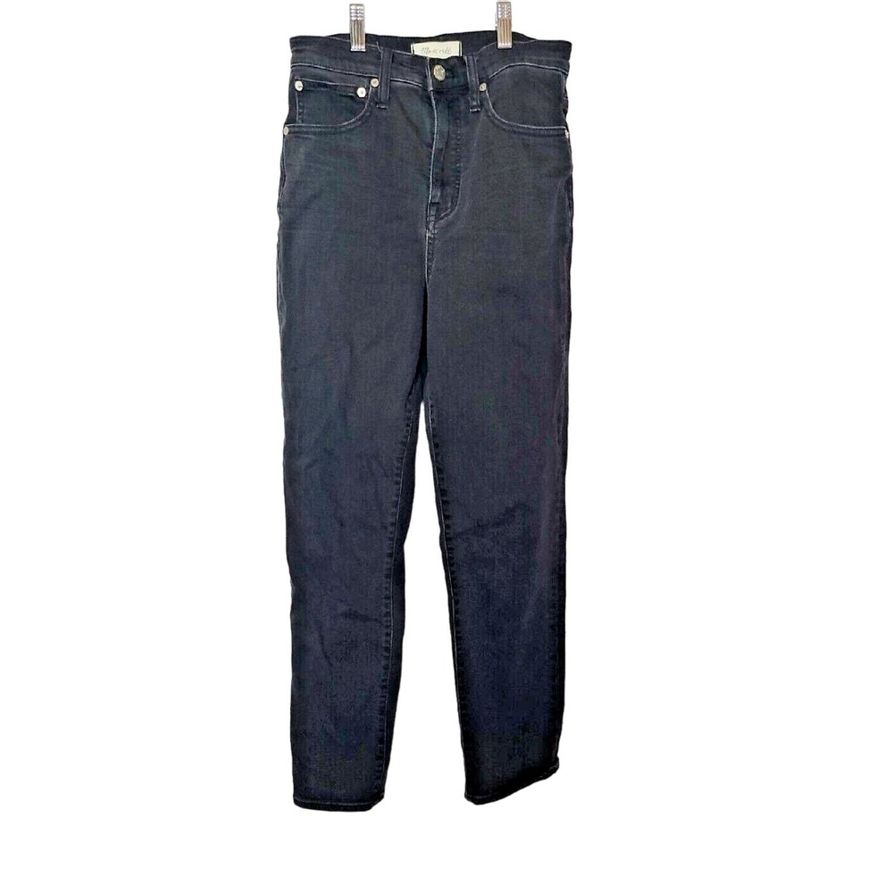 Madewell‎ Black Denim Classic Straight Leg High Rise Jeans Womans Size 25